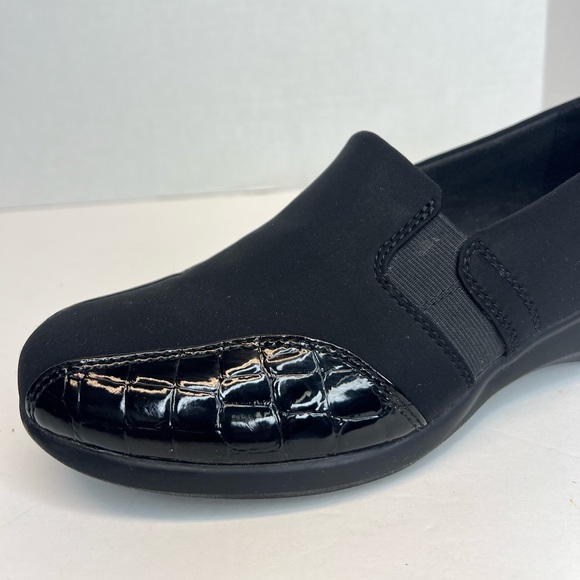 Clarks Collection Gael Rex Black Croc Print Loafer Shoes 26102169 Size 10M XLNT - Picture 10 of 14